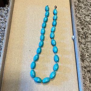 Turquoise beaded necklace